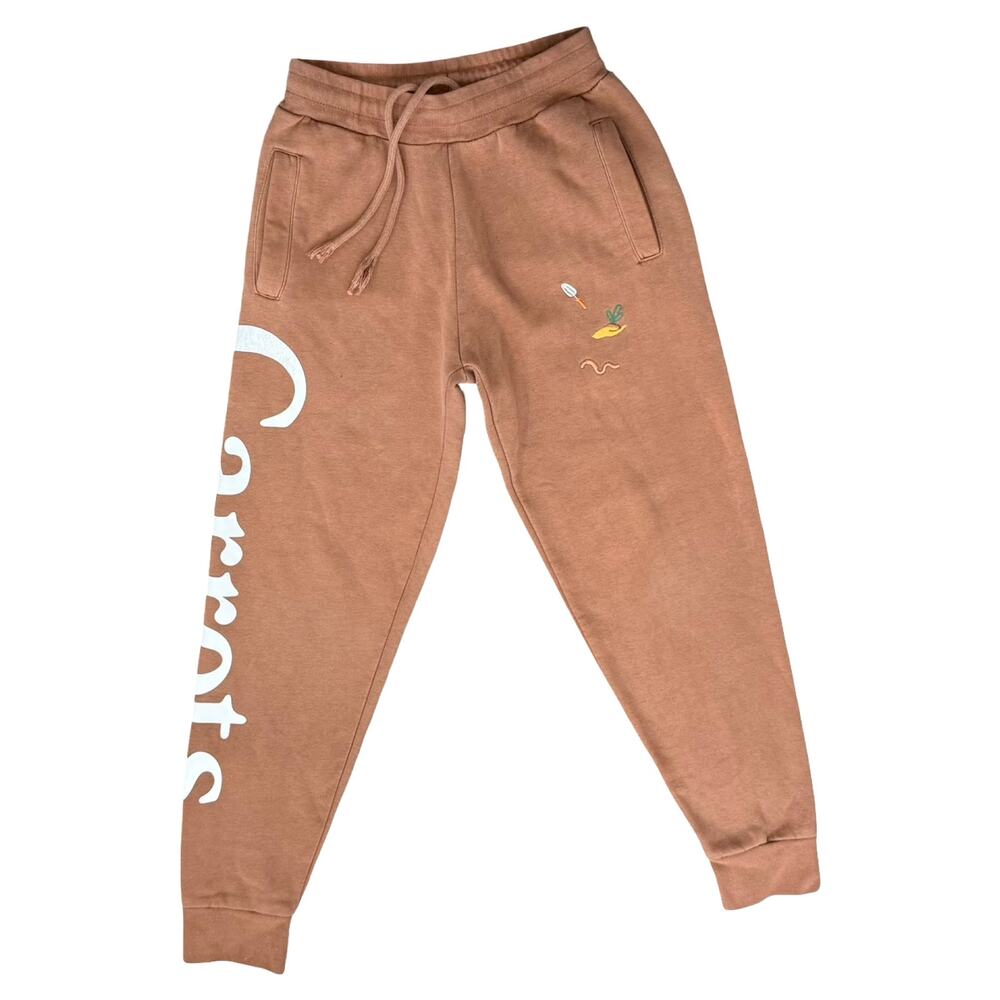 Carrots Anwar x Crocs Brown Logo Embroidered Sweatpants Joggers size S
